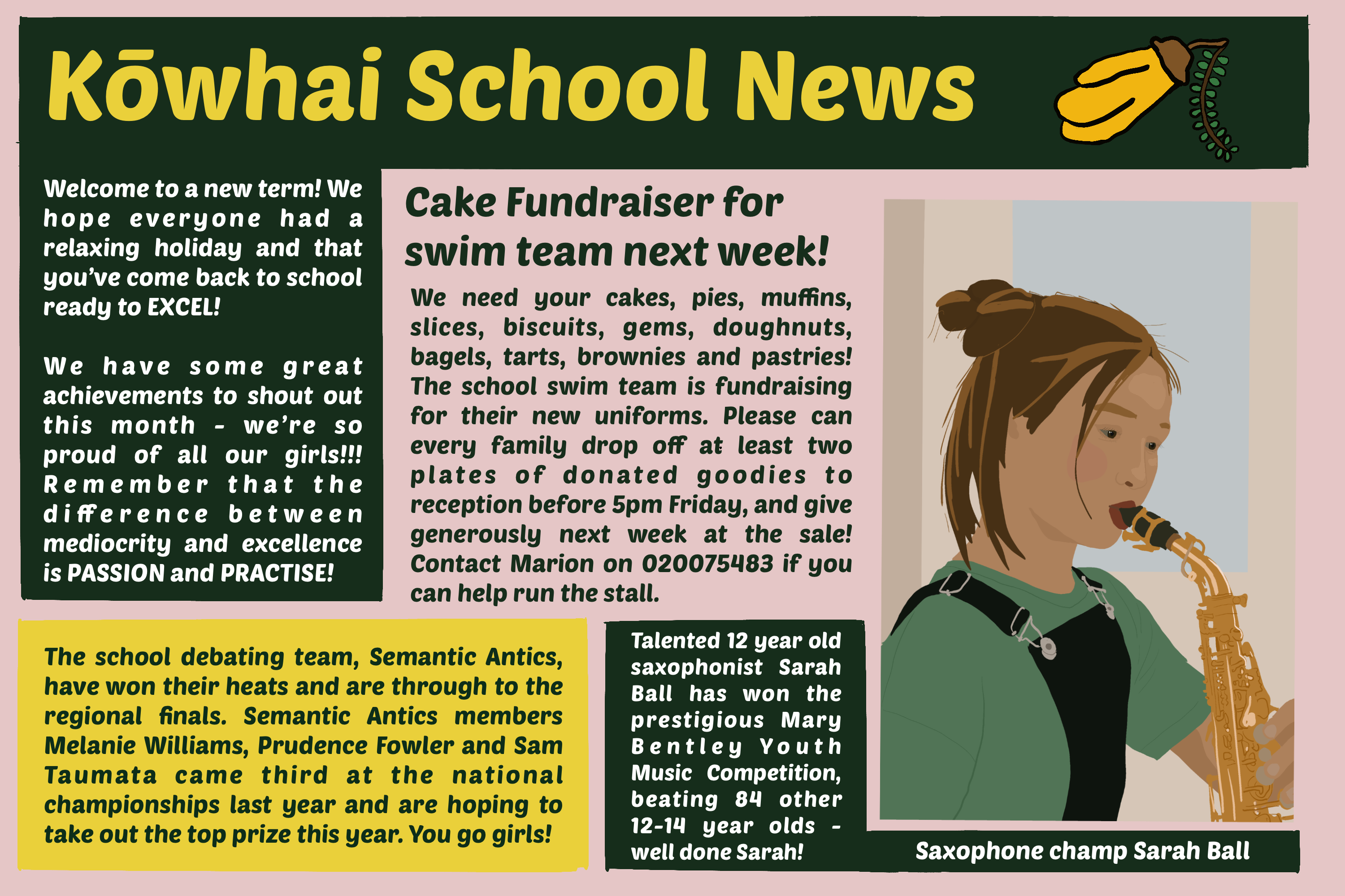 Kōwhai School Newsletter